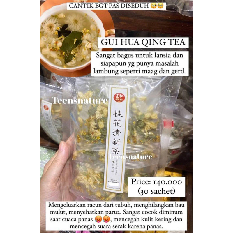Jual Gui Hua Qing Tea ( PO PENANG ) Shopee Indonesia
