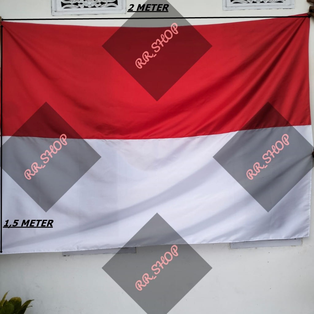 Jual Bendera Indonesia Merah Putih Jumbo 15 Meter X 2 Meter Shopee Indonesia 8778