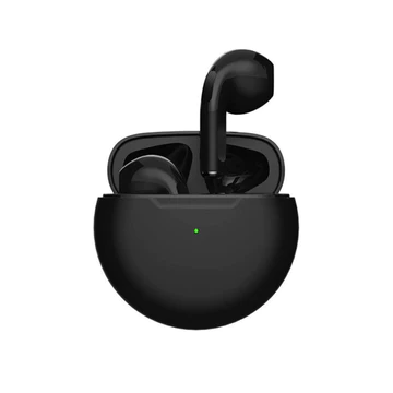 Headset Bluethooth TWS Pro 6 Pro6 Earphone Mic HiFi Stereo Touch Earbuds