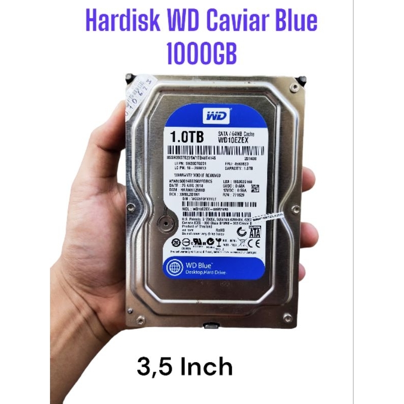 Jual hardisk wd caviar blue 1tb hdd sata 3 5 inch cocok untuk cctv dvr