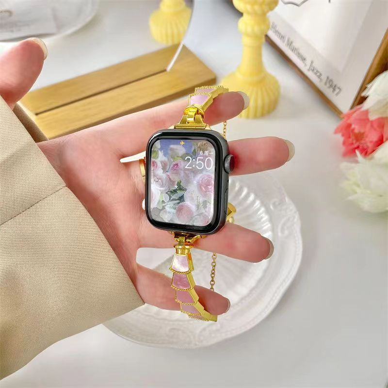 Jual Luxury Metal Chain Strap for Apple Watch 49mm 45mm 44mm 40mm - Main Image