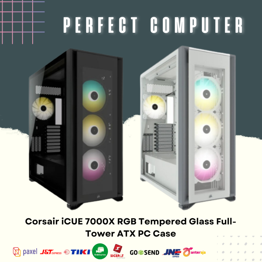 Jual Corsair ICUE 7000X RGB Tempered Glass Full-Tower ATX PC Case ...