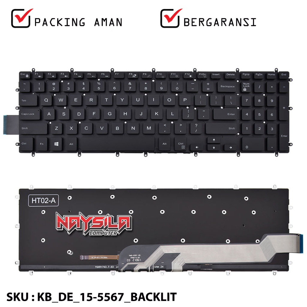 Bàn Phím Inspiron Dell 15 7566 7567 7577, Vostro 15 3584 3590 5568, Gaming G3 3579 G3 3590, G3