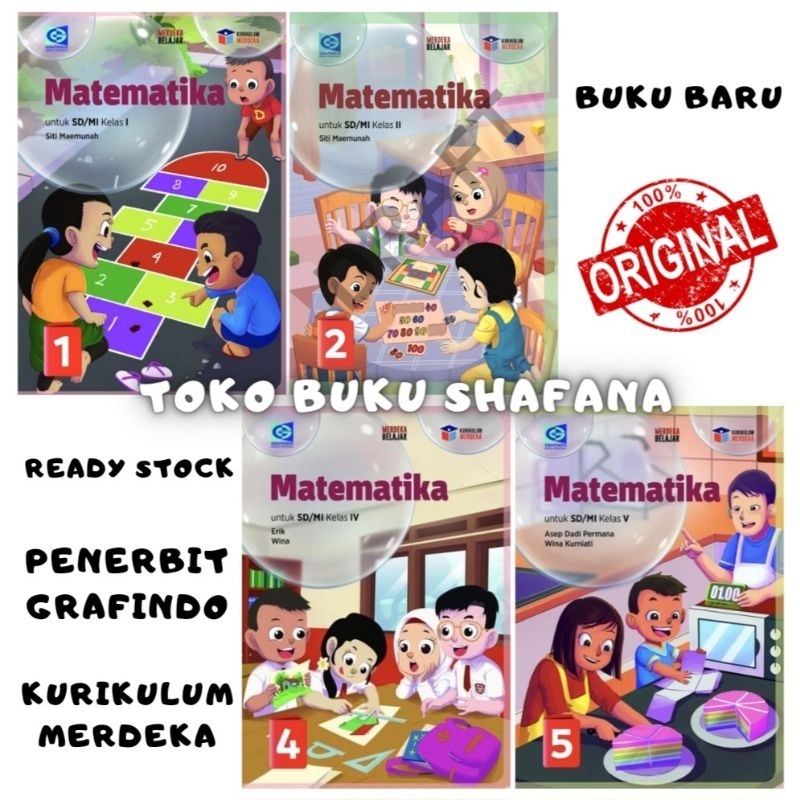 Jual Buku Matematika Kelas 1 2 4 5 Sd Grafindo Kurikulum Merdeka