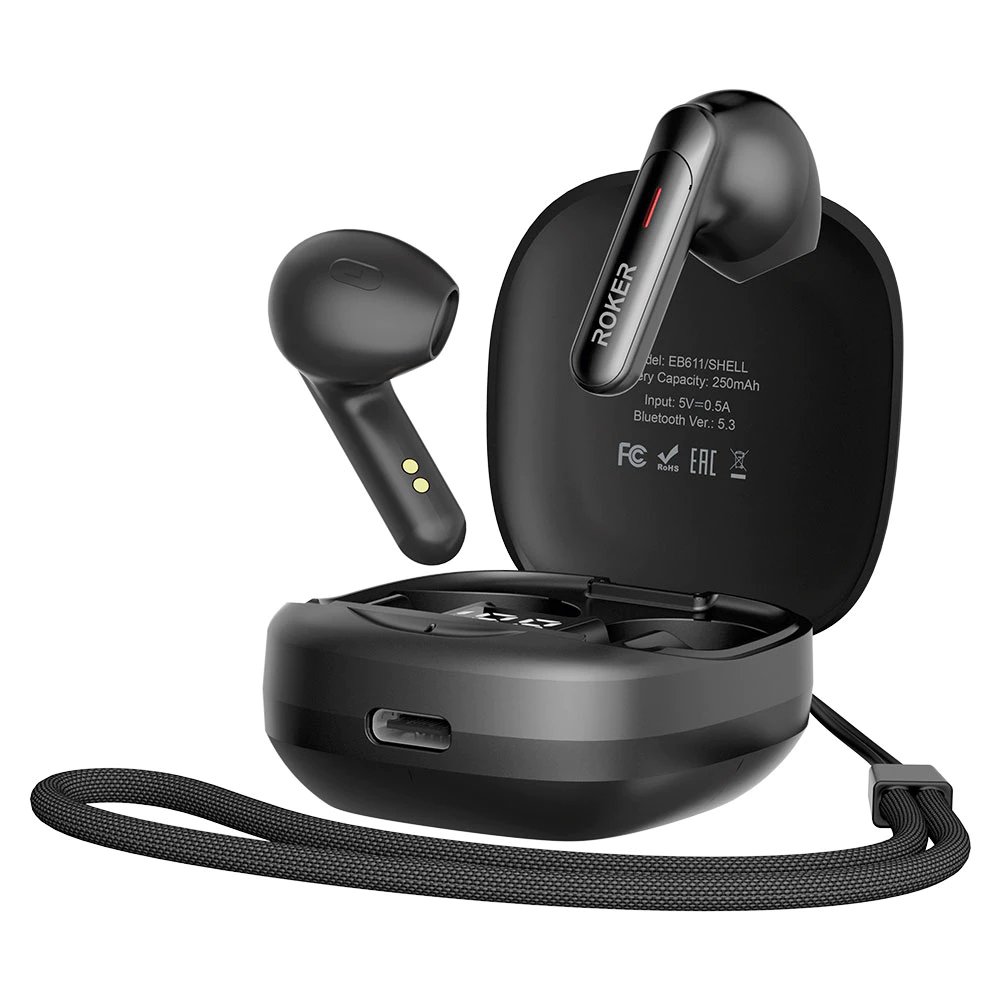TWS ROKER SHELL EB611 TRUE WIRELESS EARBUD TWS BLUETOOTH 5.3