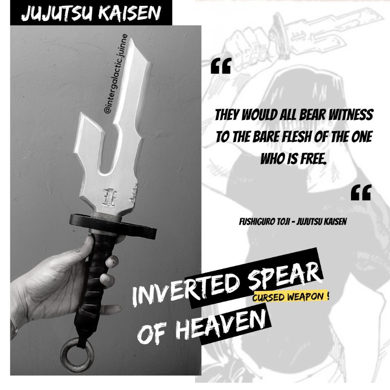 Toji Fushiguro Inverted Spear Of Heaven For Cosplay 3D, 45 OFF