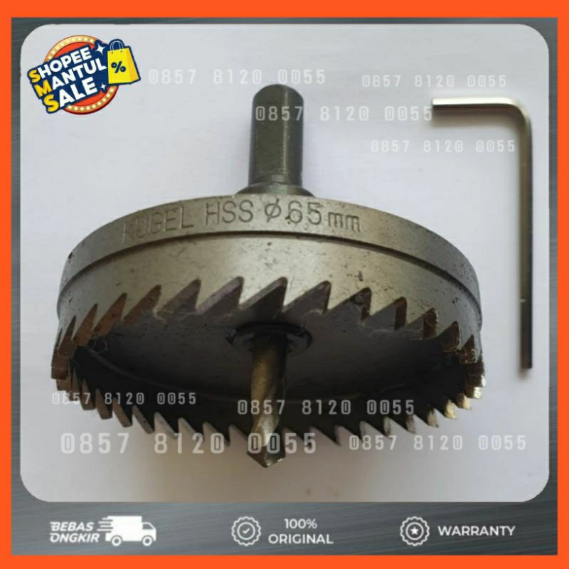 Jual Kugel Mata Bor Besi Hss Mm Hole Saw Pembolong Besi Hss Mm