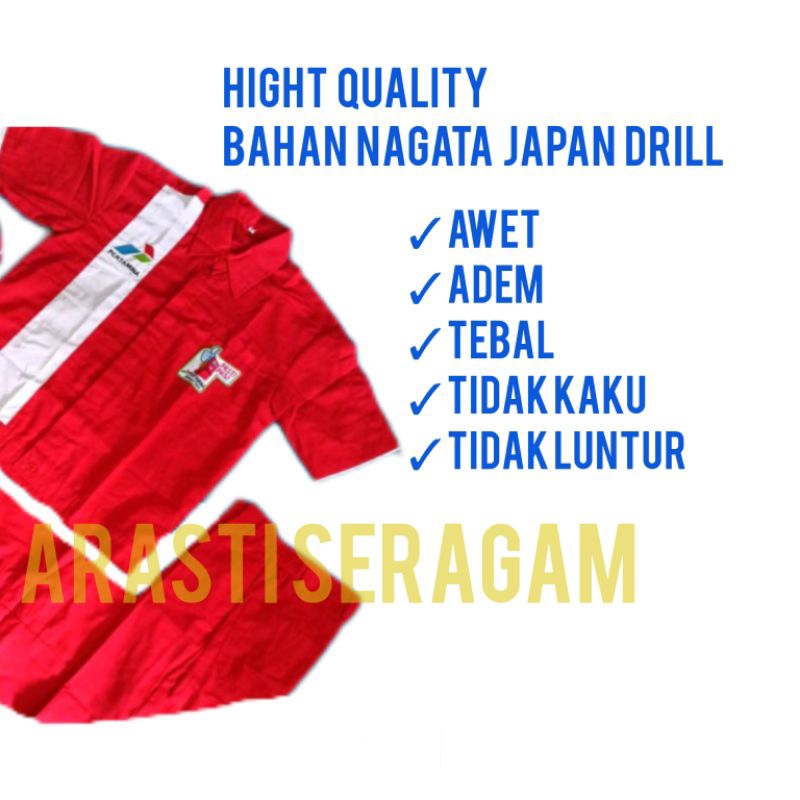 Jual Seragam Operator SPBU Pertamina Bahan Nagata Japan Drill Shopee Indonesia