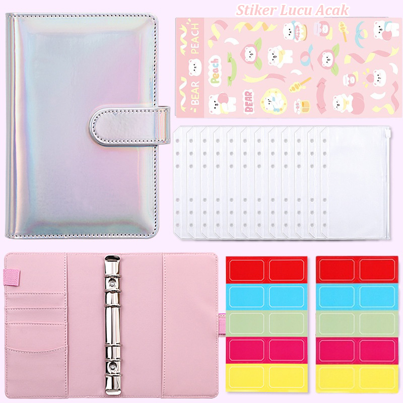Jual A6 Laser Binder Notebook Planner Amplop Uang Kertas Penyimpanan