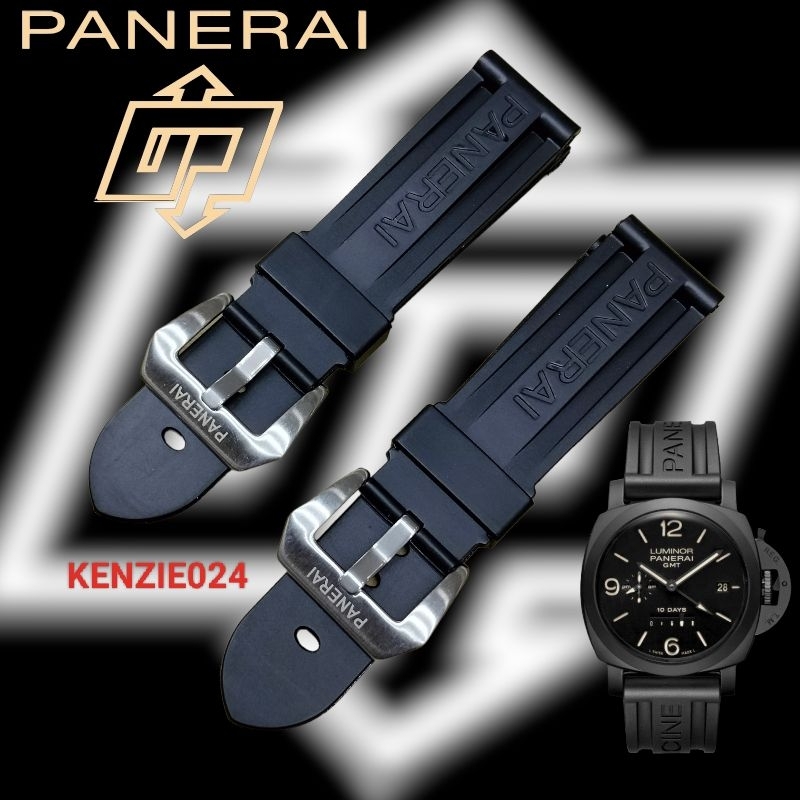 Jual Tangan Panerai Strap Black Silicone Rubber LUMINOR PANERAI