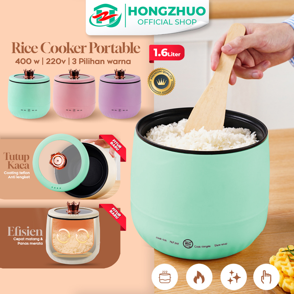 Jual Hongzhuo Magic Com Mini Rice Cooker/Penanak Nasi 1,6L Serbaguna