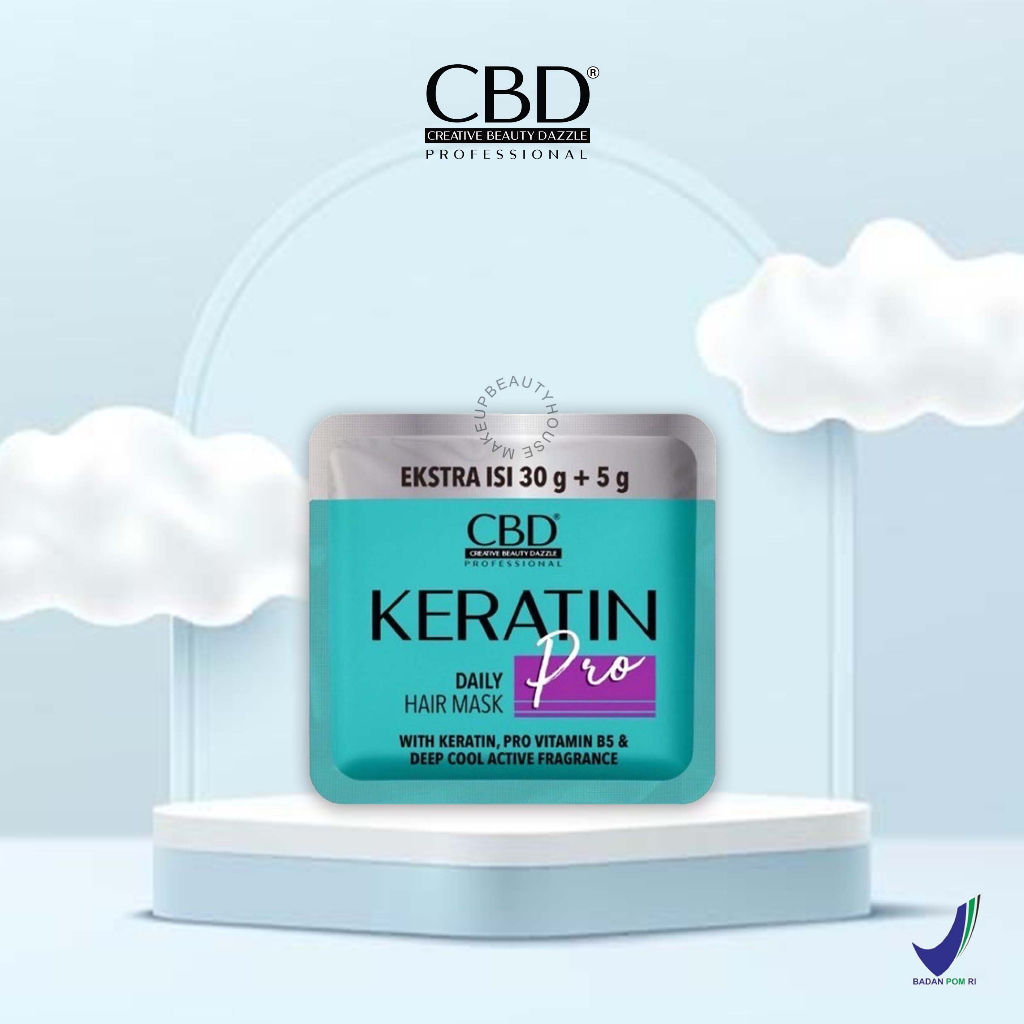 Jual CBD Pro Keratin Daily Hair Mask Sachet 35gr | Shopee Indonesia