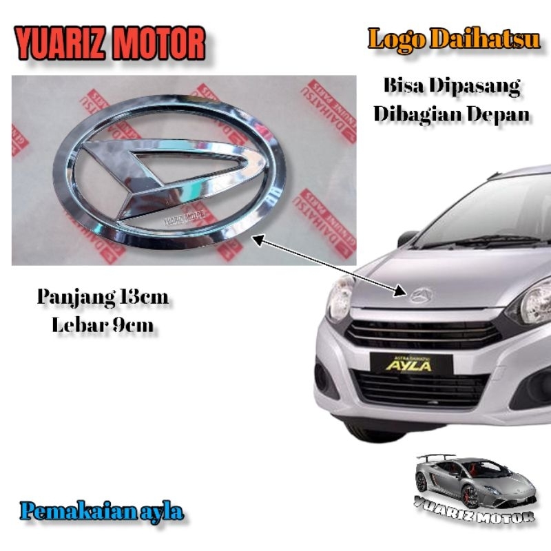 Jual Logo Grill Depan Daihatsu Ayla Original Emblem Logo Bagasi Belakang Ayla Original