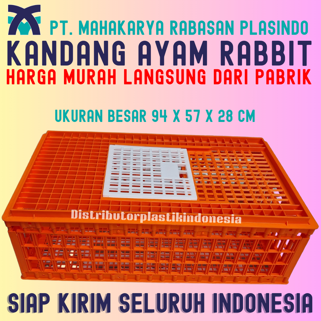 Jual Keranjang Ayam Plastik Merk Rabbit Original Ukuran Besar Harga