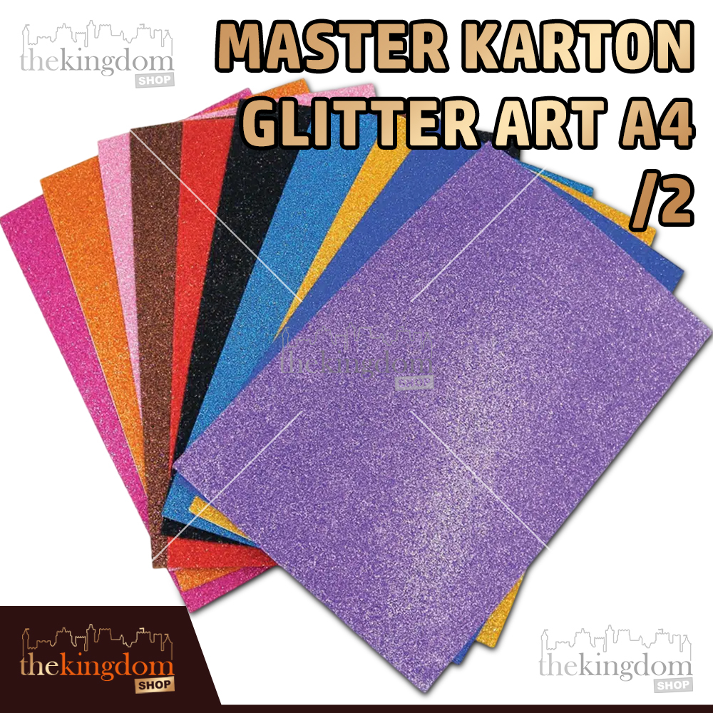 Jual Master Karton Glitter Art A4 Kertas Paper Sparkle | Shopee Indonesia