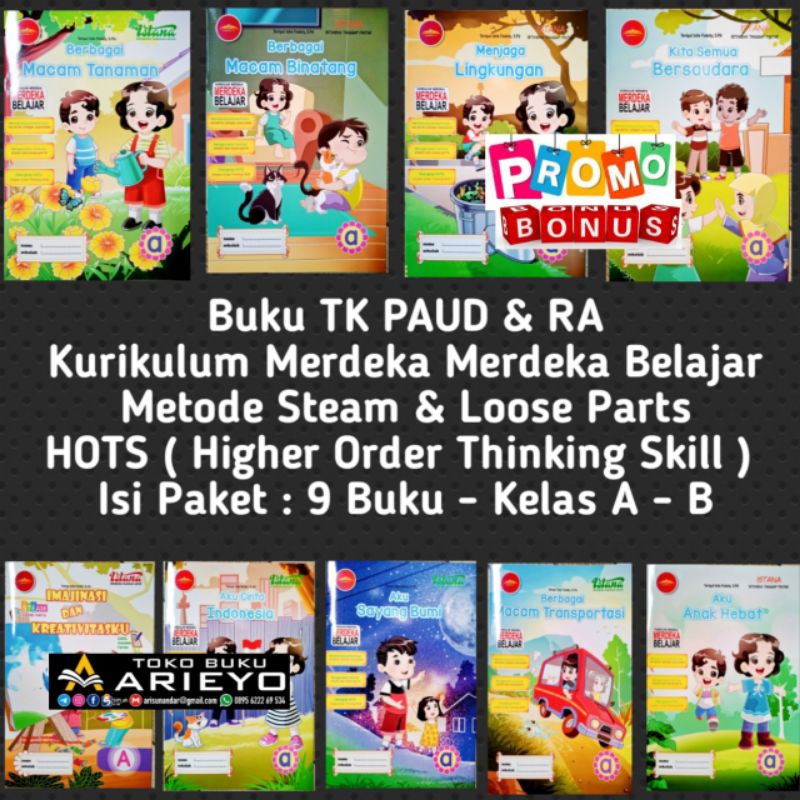 Jual BONUS+BUKU KURIKULUM MERDEKA TK PAUD & RA - KELAS : A , B | Shopee ...