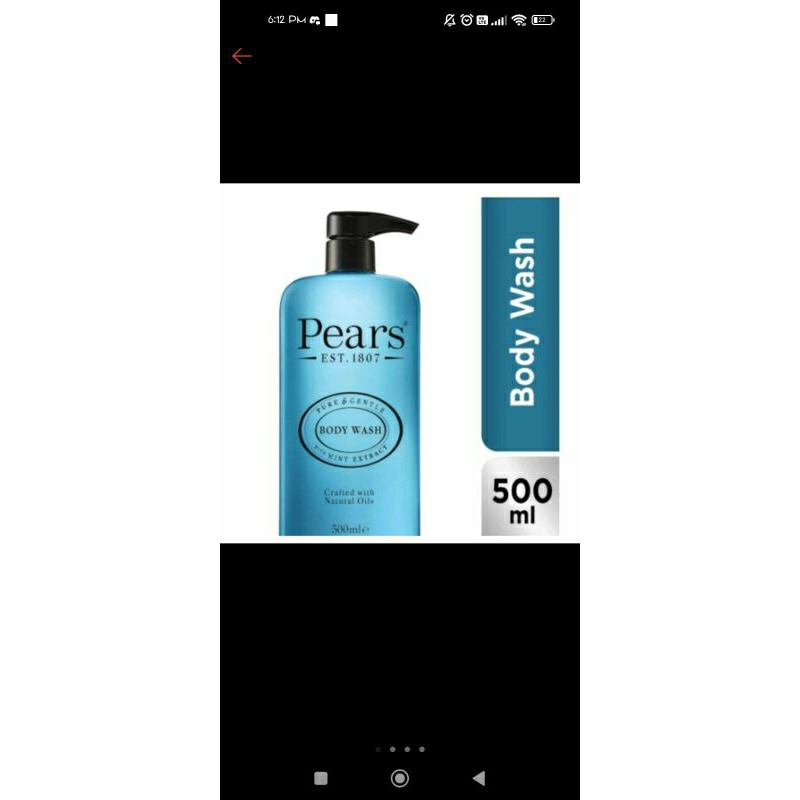 Jual Pears Pure And Gentle Body Wash Impor Shopee Indonesia