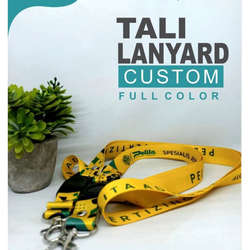 Jual Tali ID Card Lanyar Custom Tali Cetak Dua Sisi Shopee Indonesia