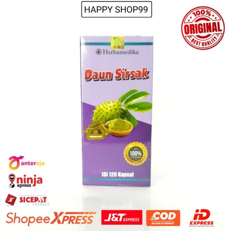 Jual Kapsul Daun Sirsak Herbamedika Isi Shopee Indonesia