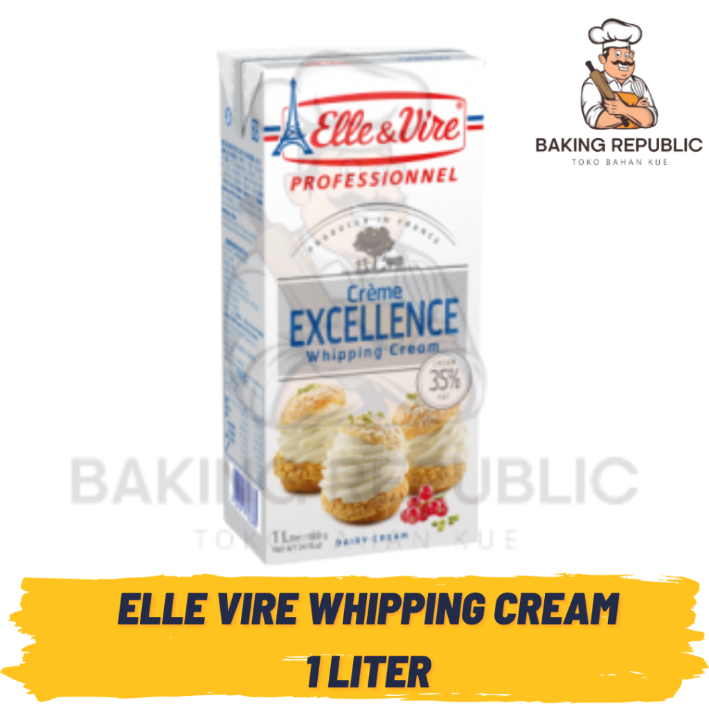 Jual ELLE VIRE ELLE & VIRE WHIPPING CREAM FAT 35.1 1 LITER Shopee Indonesia