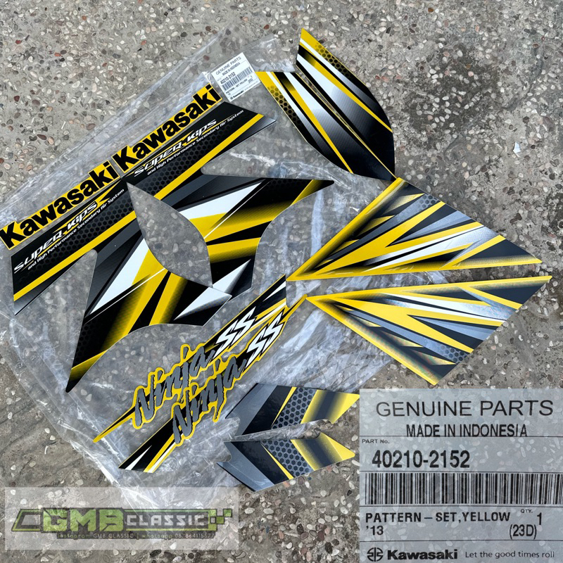 Jual STIKER STRIPING NINJA SS KUNING ORIGINAL KAWASAKI | Shopee Indonesia
