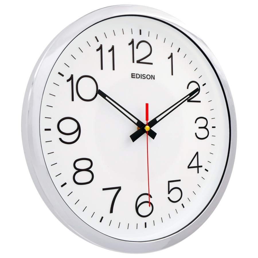 Jual Jam Dinding EDISON EDW-28T Chrome Classic Design | Shopee Indonesia