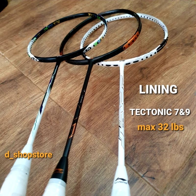 Jual RAKET BADMINTON LINING TECTONIC 7 & 9 MAX 32 LBS Shopee Indonesia