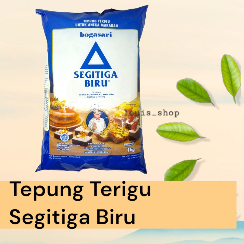 Jual Tepung Terigu Premium Segitiga Biru 1 Kg | Shopee Indonesia