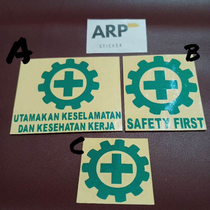 Jual STICKER STIKER K3 SAFETY FIRST KESELAMATAN KESEHATAN CUTTING ...