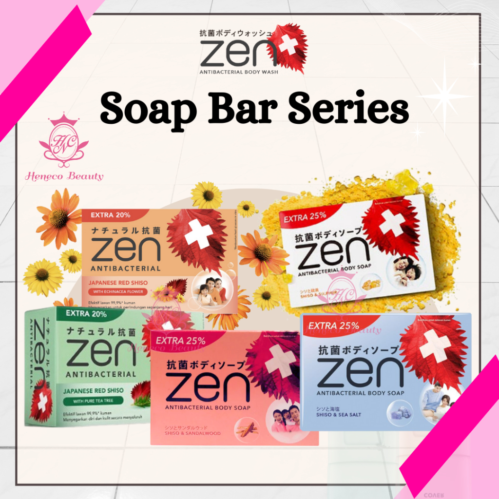 Jual Zen Antibacterial Bar Soap Sabun Batang Mandi Kesehatan ~ Shiso