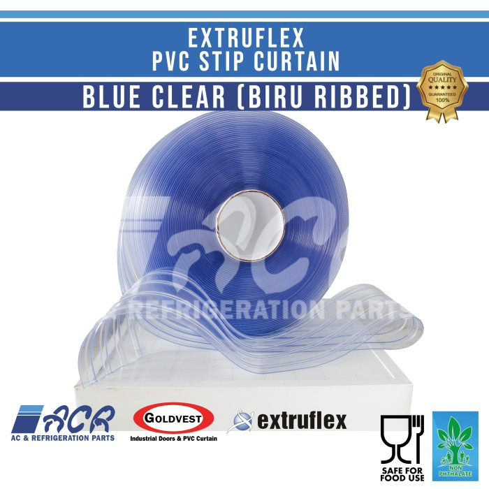 Jual Tirai PVC Curtain per Meter - EXTRUFLEX PVC Strip Curtain (Ribbed ...