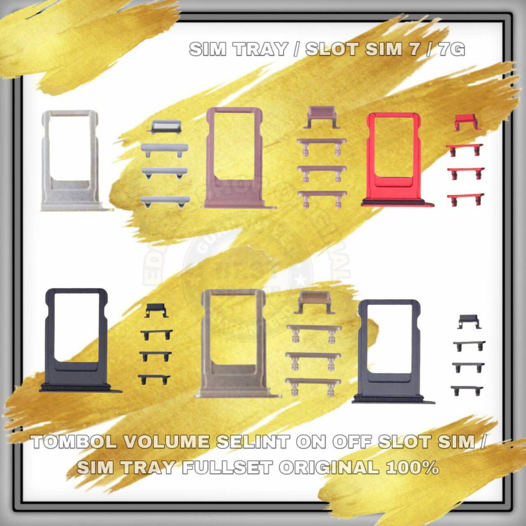 Jual TOMBOL VOLUME ON OFF + SILENT SIM TRAY FULLSET 7/7G | Shopee Indonesia