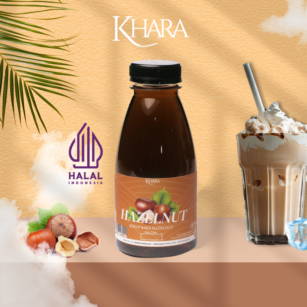 Jual Sirup Khara Hazelnut 350ml Khara Hazelnut Flavoured Syrup 350ml