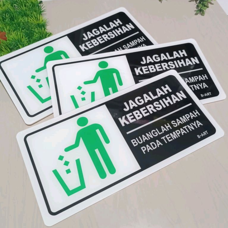 Jual Label Sign Jagalah Kebersihan Buanglah Sampah Pada Tempatnya