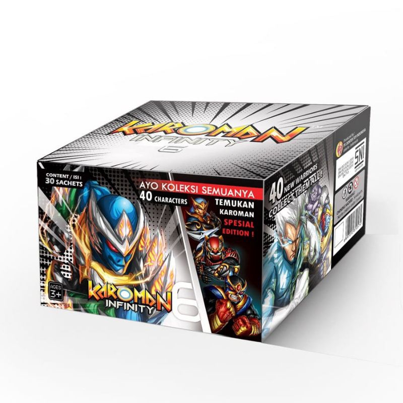 Jual 1 Box Puzzle 3D Karoman INFINITY 6 Isi 30 Sachet | Shopee Indonesia