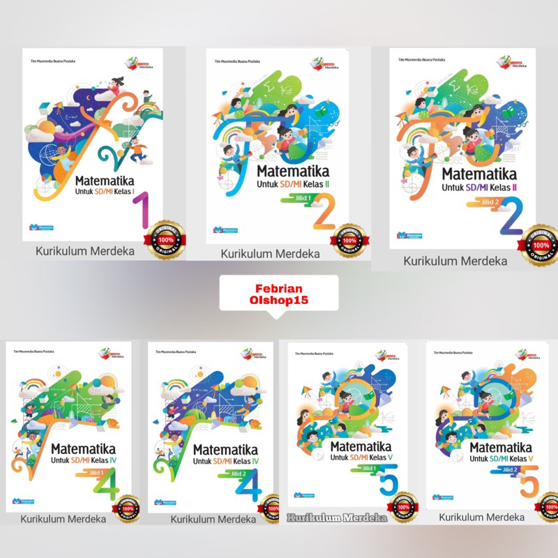 Jual Buku Matematika Sd Mi Kelas Kurikulum Merdeka Masmedia Shopee Indonesia