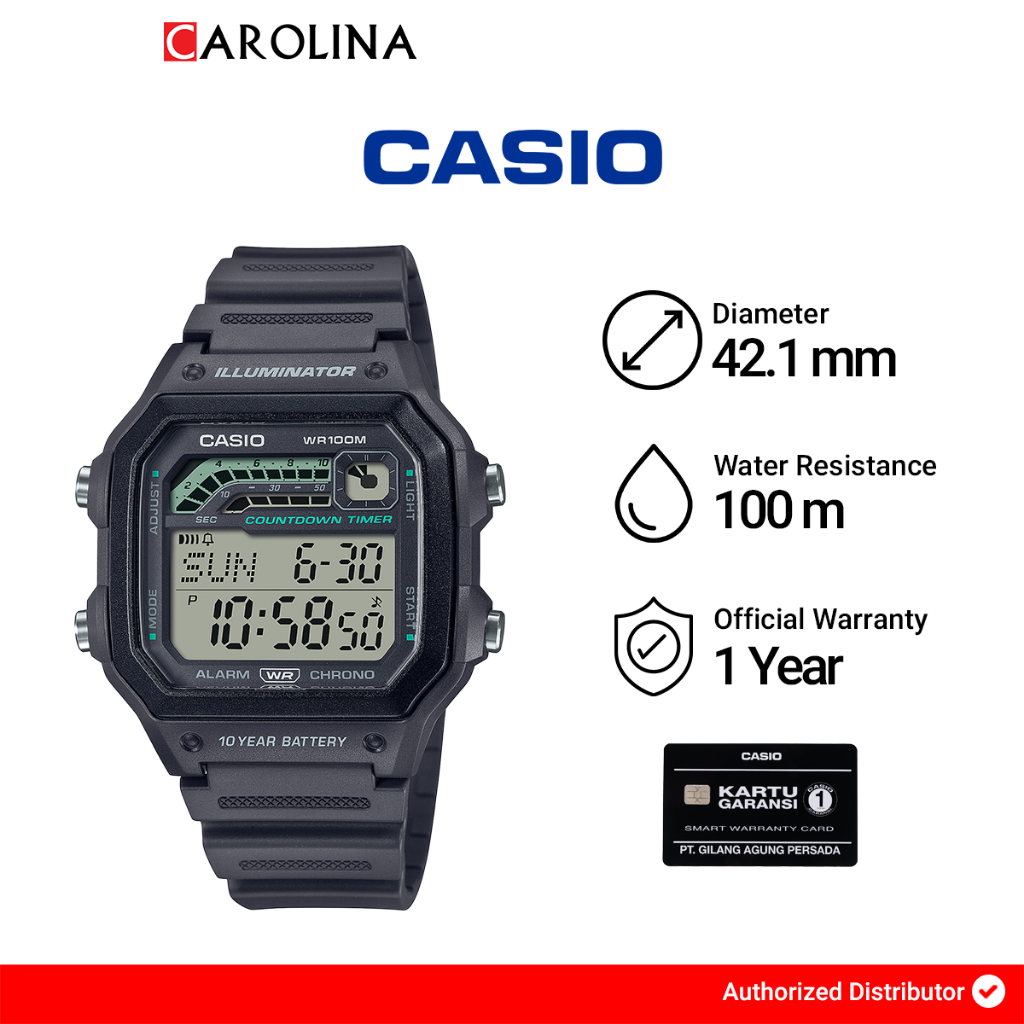 Jam casio clearance wr100m