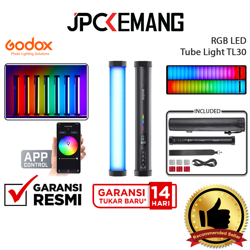 Jual Godox Tube Light TL30 RGB LED Lighting Studio Godox TL 30 Garansi ...