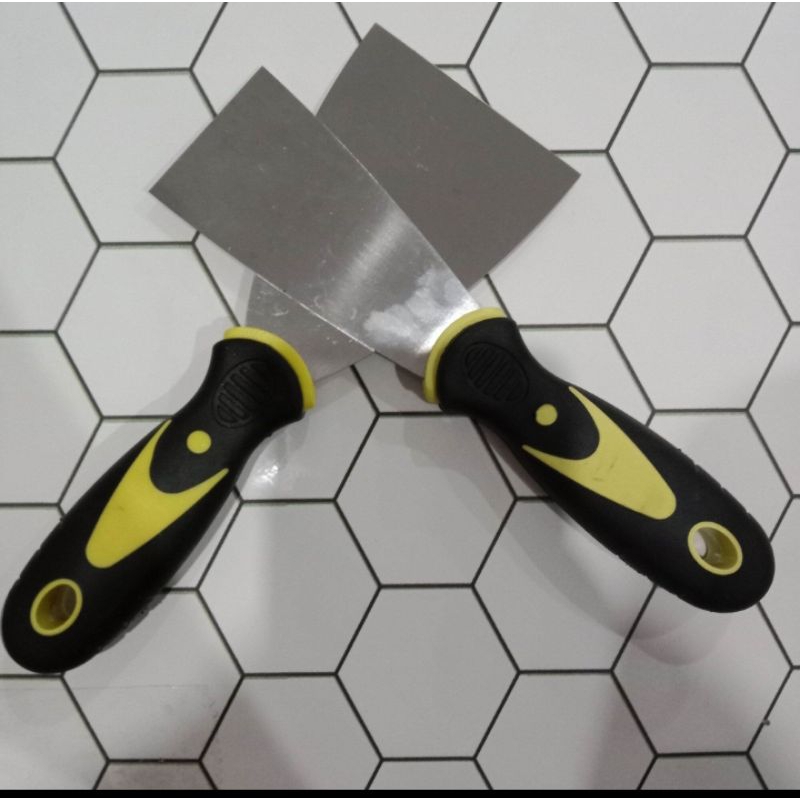 Jual Kape Besi Gagang Karet Ukuran 2 inch 3 inch 4 inch 5 inch | Shopee ...