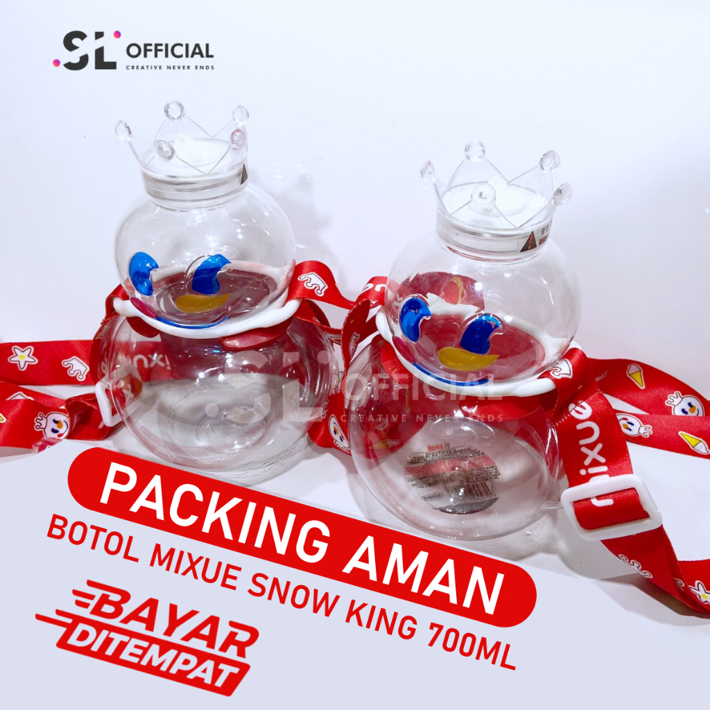 Jual Mixue Botol Minum Mixue Ori 700ml - Tumbler SNOW KING ORI - Botol ...