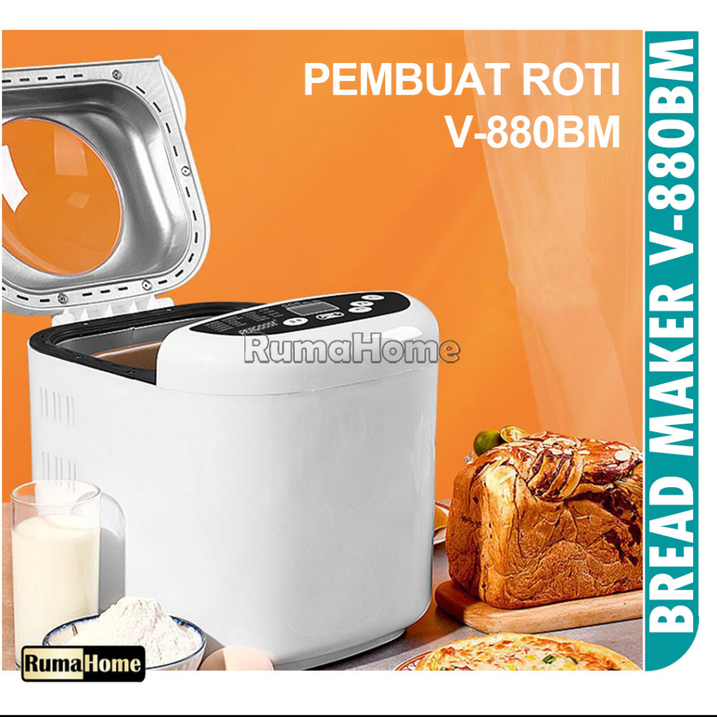 Jual Alat Pembuat Roti Sekali sentuh V-880BM Bread Maker Multifungsi ...