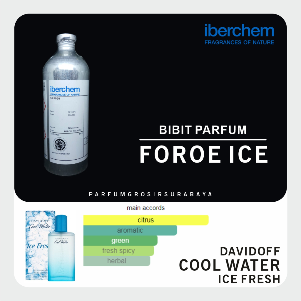 Jual Bibit Parfum FOROE ICE Cool Water Ice Fresh Iberchem 1Kg