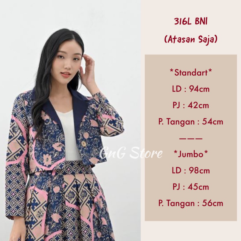 Jual 316 BNI - Outer Batik/ Rompi Batik/ Jaket Batik/ Atasan batik ...