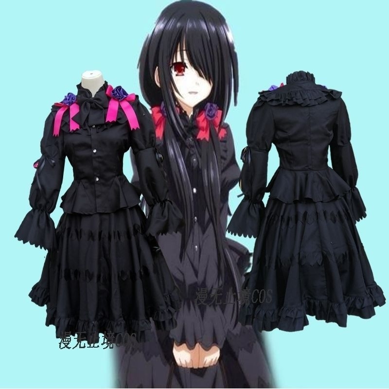 Jual Mikanhiro Store Kurumi Tokisaki Date A Live Black Dress Costume