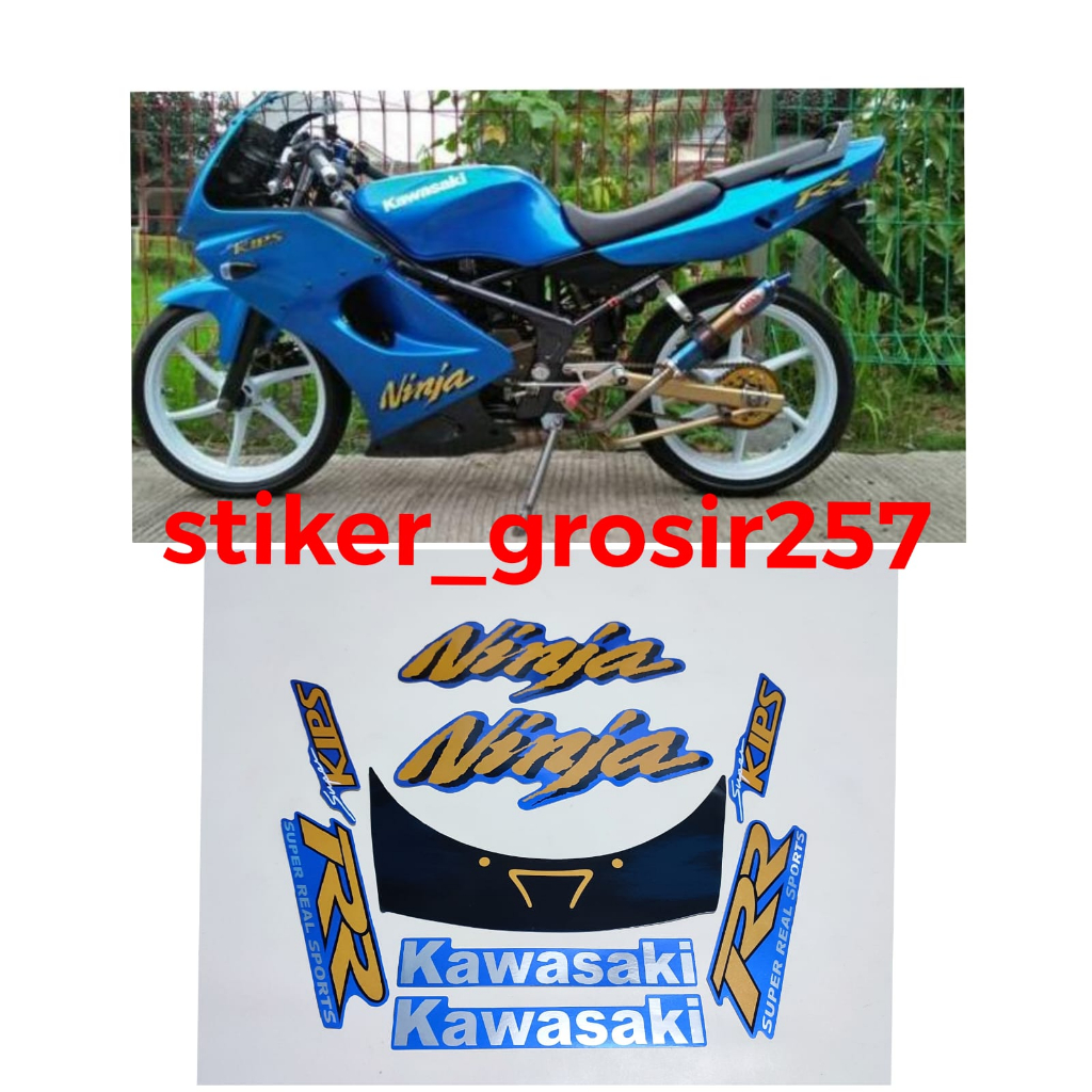 Jual STIKER STRIPING & LIS BODY KAWASAKI NINJA RR OLD LAMA 2008 2009 ...