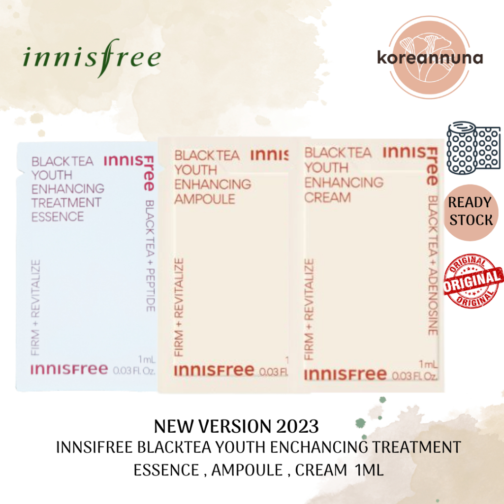 Jual INNISFREE Black Tea Youth Enhancing (sample) 1ml | Shopee Indonesia