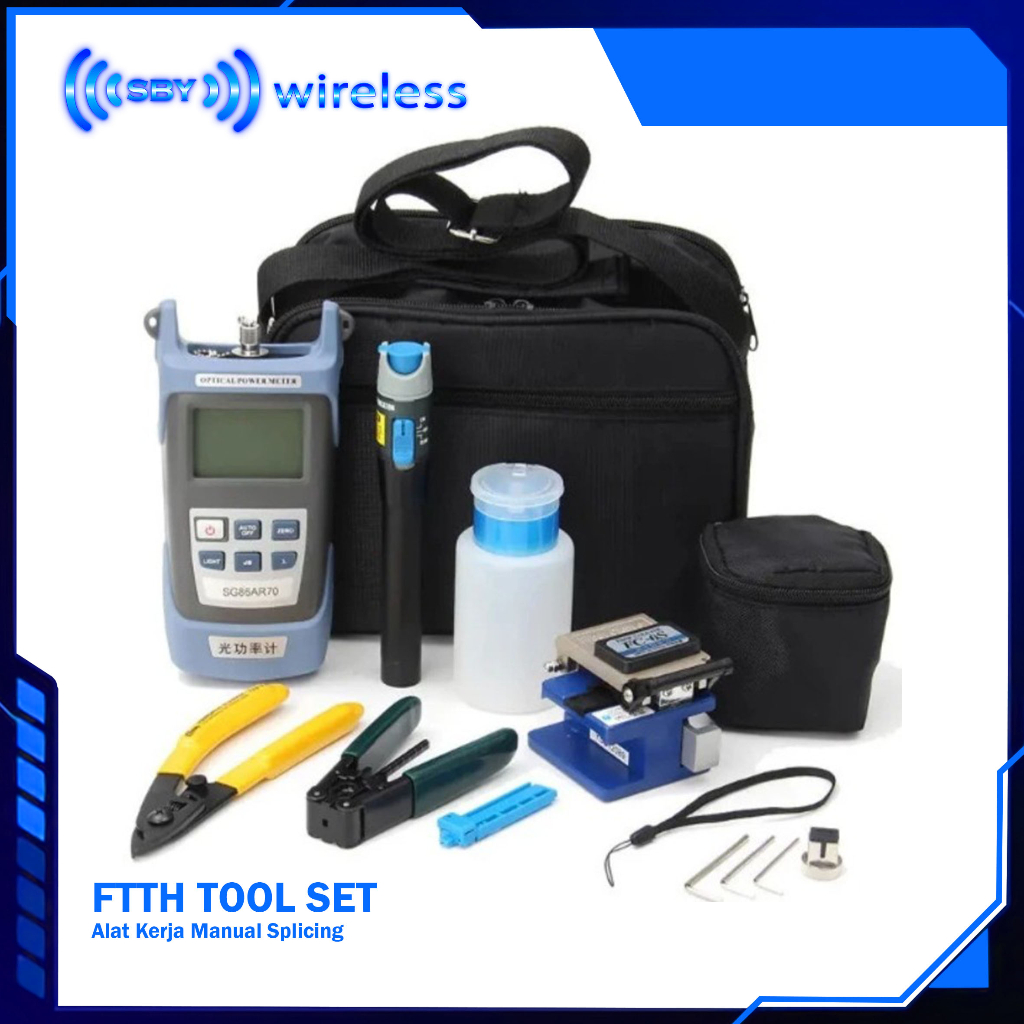 Jual Ftth Tool Set Tools Kit Fiber Optic Ftth Toolkit Cleaver Opm Fiber Optik Alat Kerja Manual