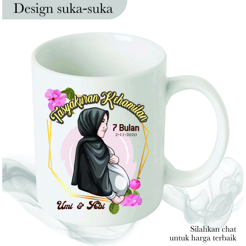 Jual MUG CUSTOM aesthetic wisuda/ulang tahun/anniversary/tasyakuran