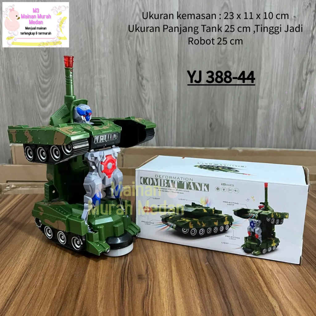 Jual M3 - Mainan Mobil Robot Combat War Tank Deformation Military War ...