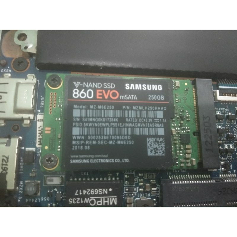 Jual SSD mSATA 860 EVO 250Gb Samsung | Shopee Indonesia